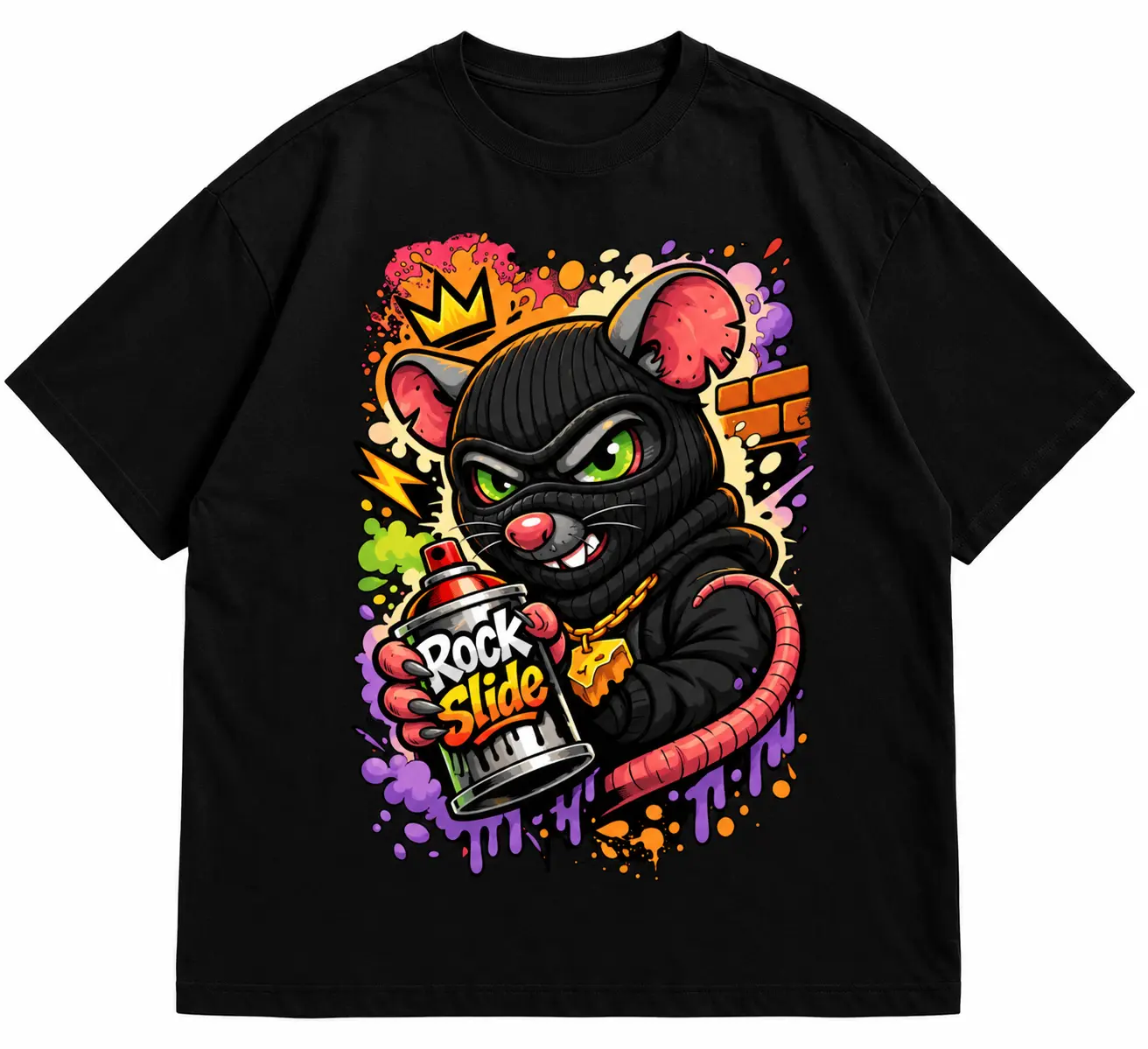 Camisa Rock Slide  Rato Gangster