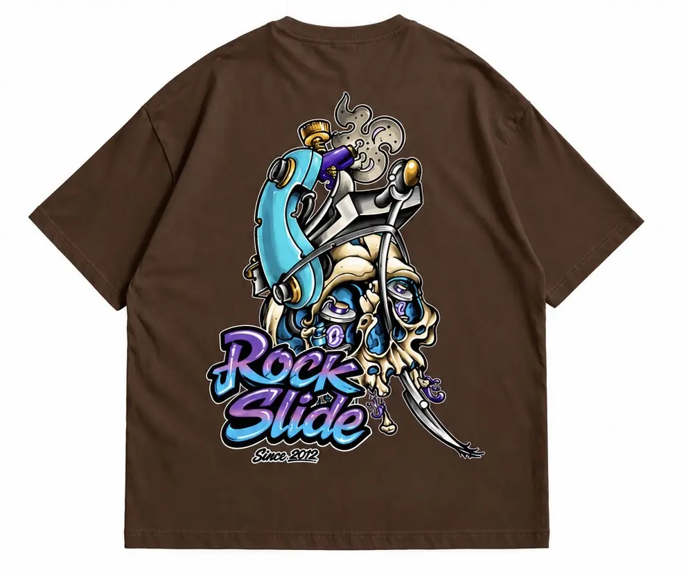 Camisa Rock Slide máquina de Tattoo (costas)