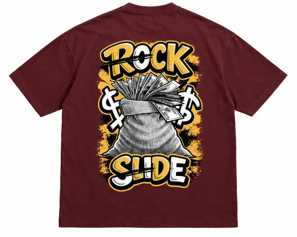 Camisa Rock Slide Dollar $ (costas)